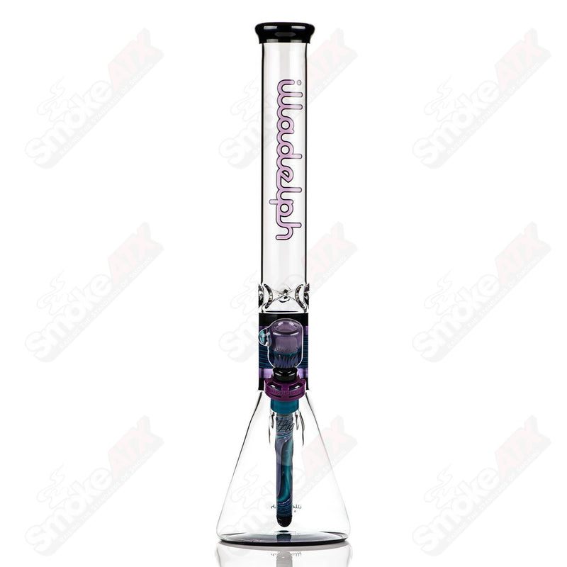 Illadelph Purple And Aqua Jordan Beaker - Smoke ATX