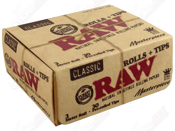 3 Meter King Size Masterpiece Roll Raw - Smoke ATX