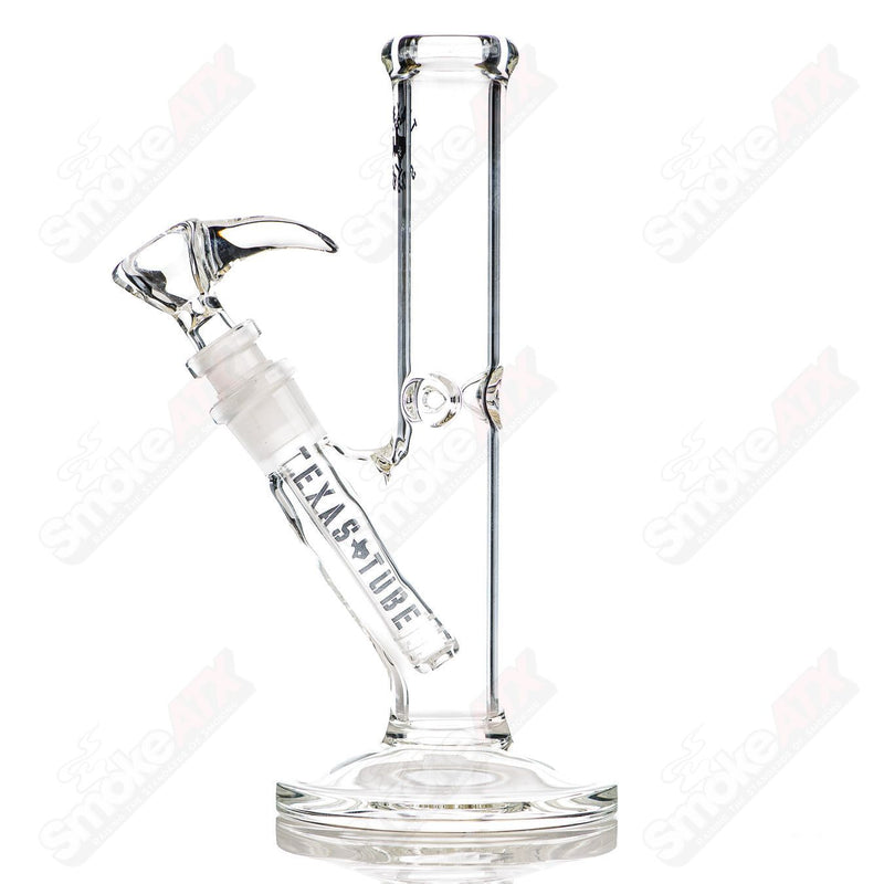 14mm 8.5in Clear Straight Tube Texas Tubes - Smoke ATX