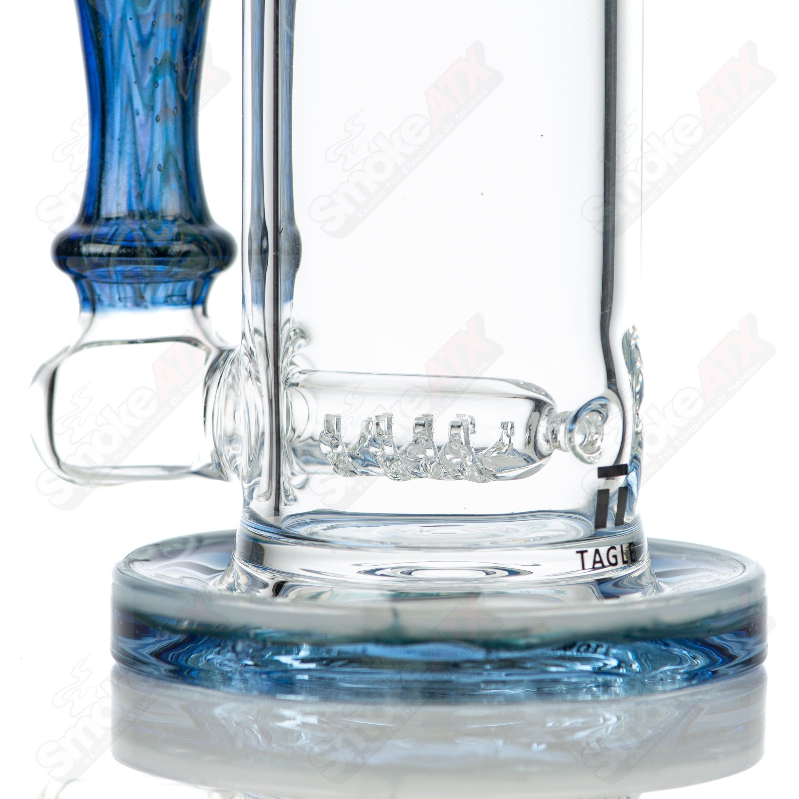 #1 18mm 50mm Wrap n Rake Inline Tube Tagle Glass - Smoke ATX