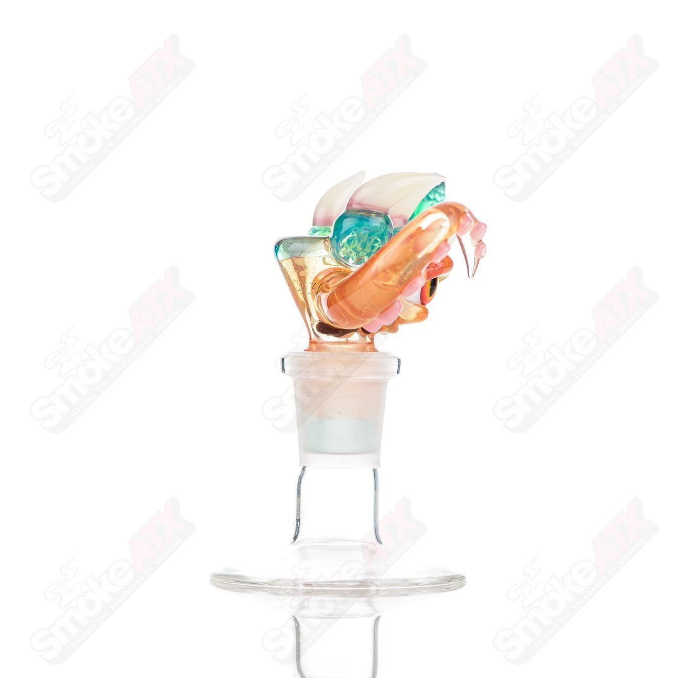 #1 14mm 3 Hole Slide  (UV Reactive) SPG x SALT - Smoke ATX
