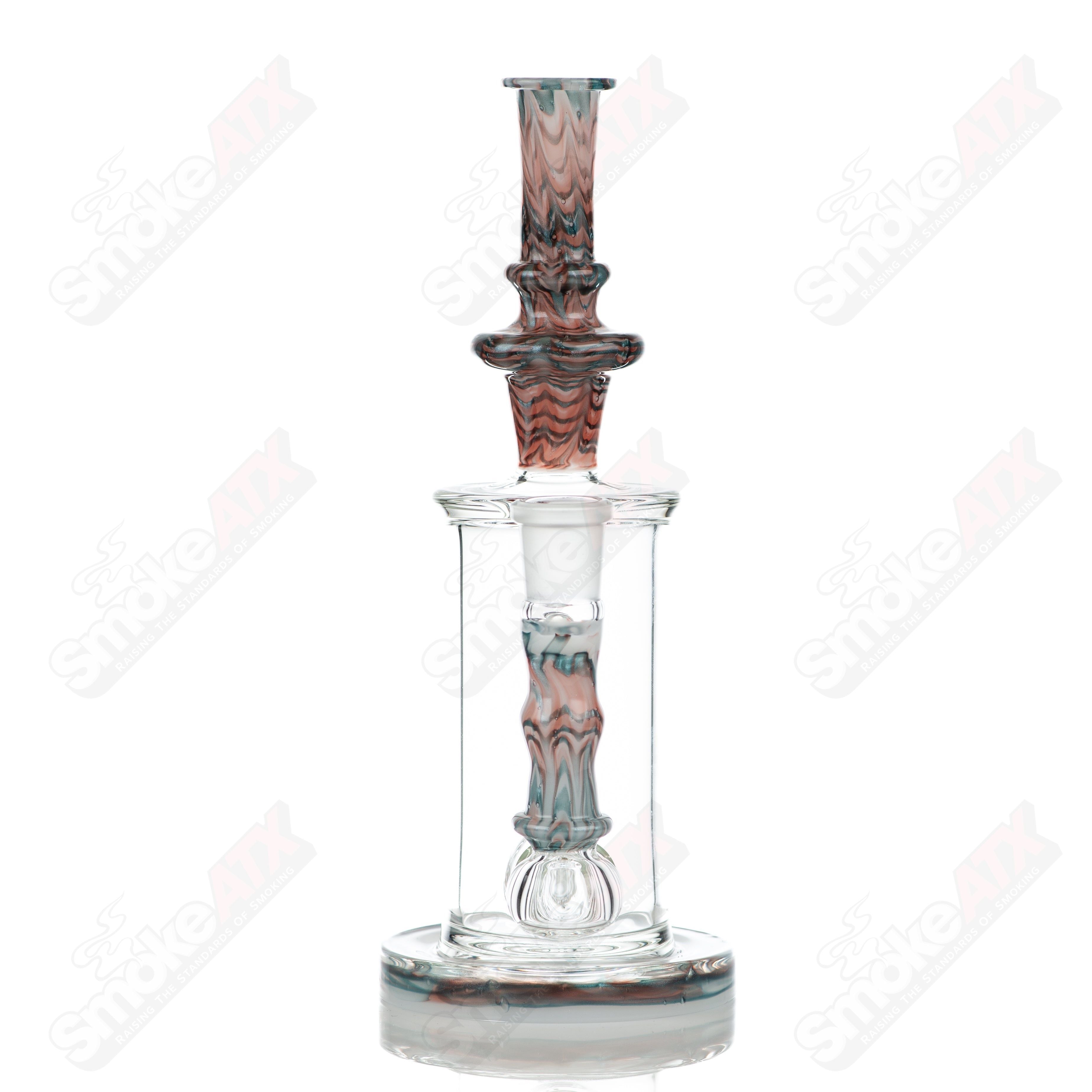 #2 18mm 60mm Wrap n Rake Inline Tube Tagle Glass - Smoke ATX