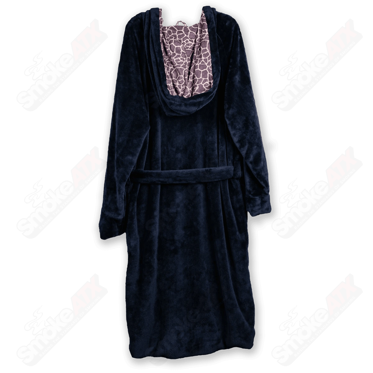 Black Robe W/ Giraffe Print Matt Robertson Glass Black Large - Smoke ATX