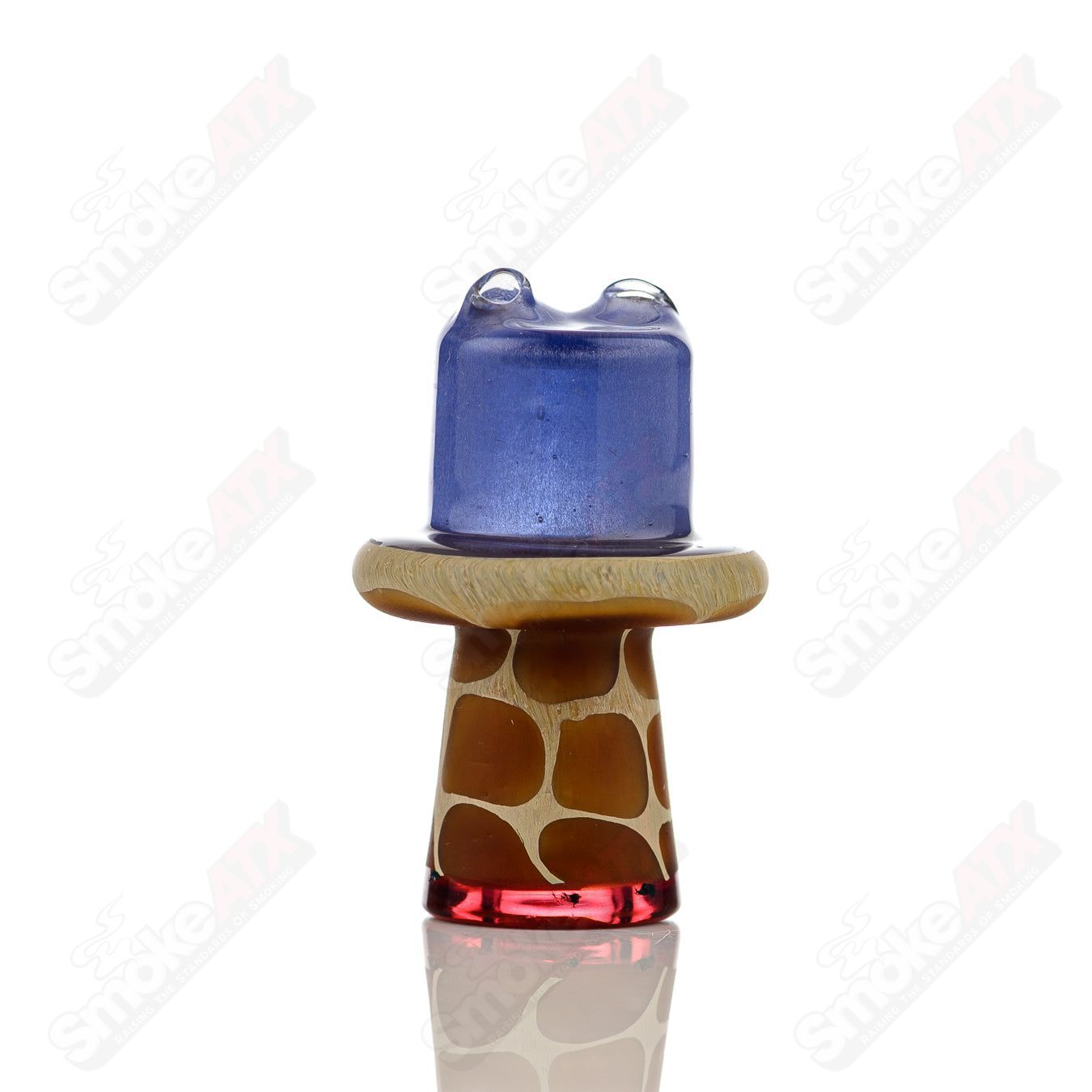 Blue Giraffe Spinner Cap w Pearl Robertson Glass - Smoke ATX