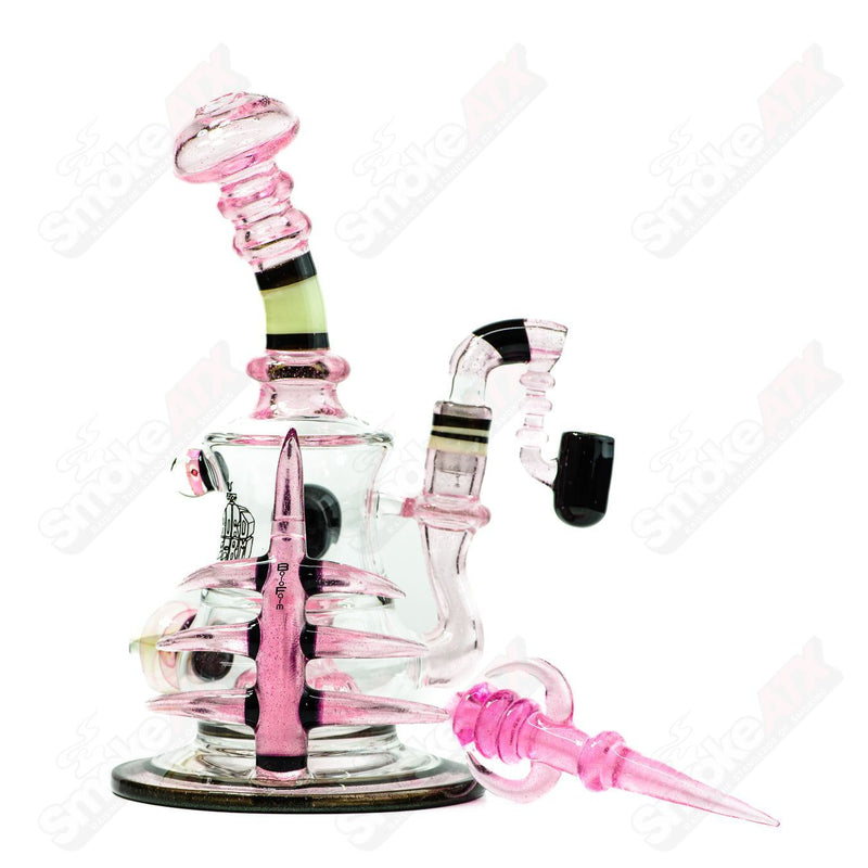 BoroFarm X Gordman Pink CFL MIB Rig w/ Dabber - Smoke ATX