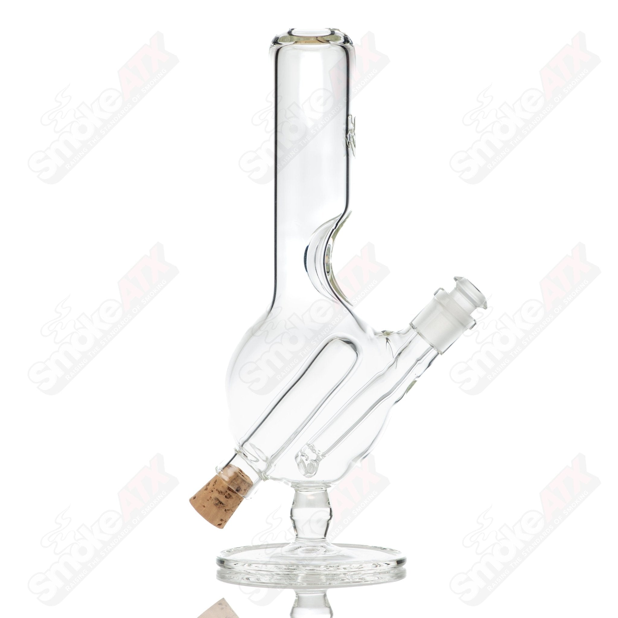 Bubble Waterpipe with Stash Jar Texas Hot Glass - Smoke ATX
