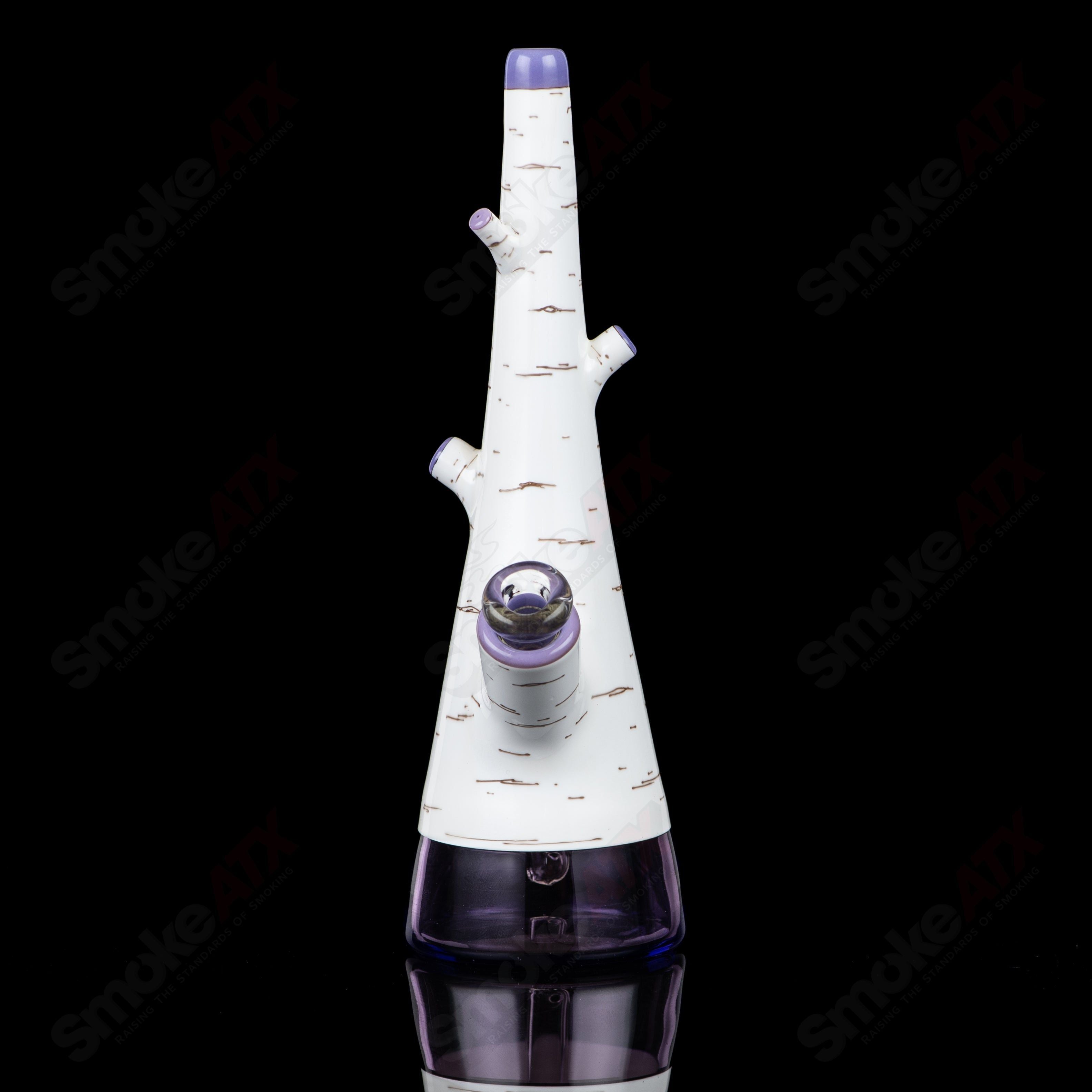 Purple Birch with Face Foster Glass - Smoke ATX