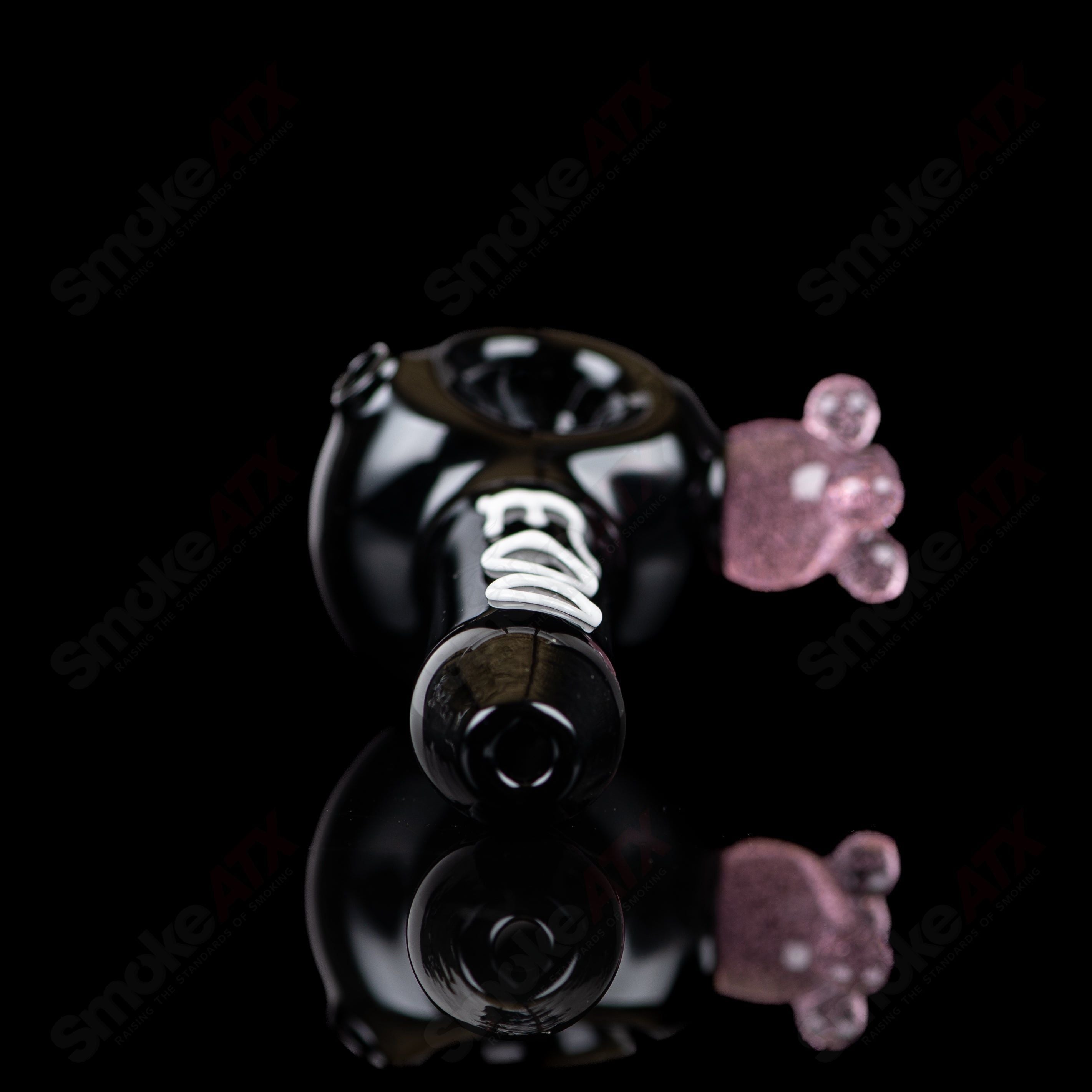 Black Cow Print Spoon Pipe Adventures In Glass Blowing - Smoke ATX