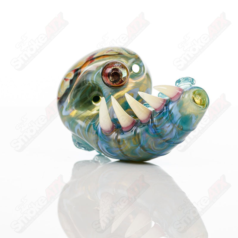 Dry Pipe (Dichroic Swirl Marble) Galactic Glass x SALT - Smoke ATX