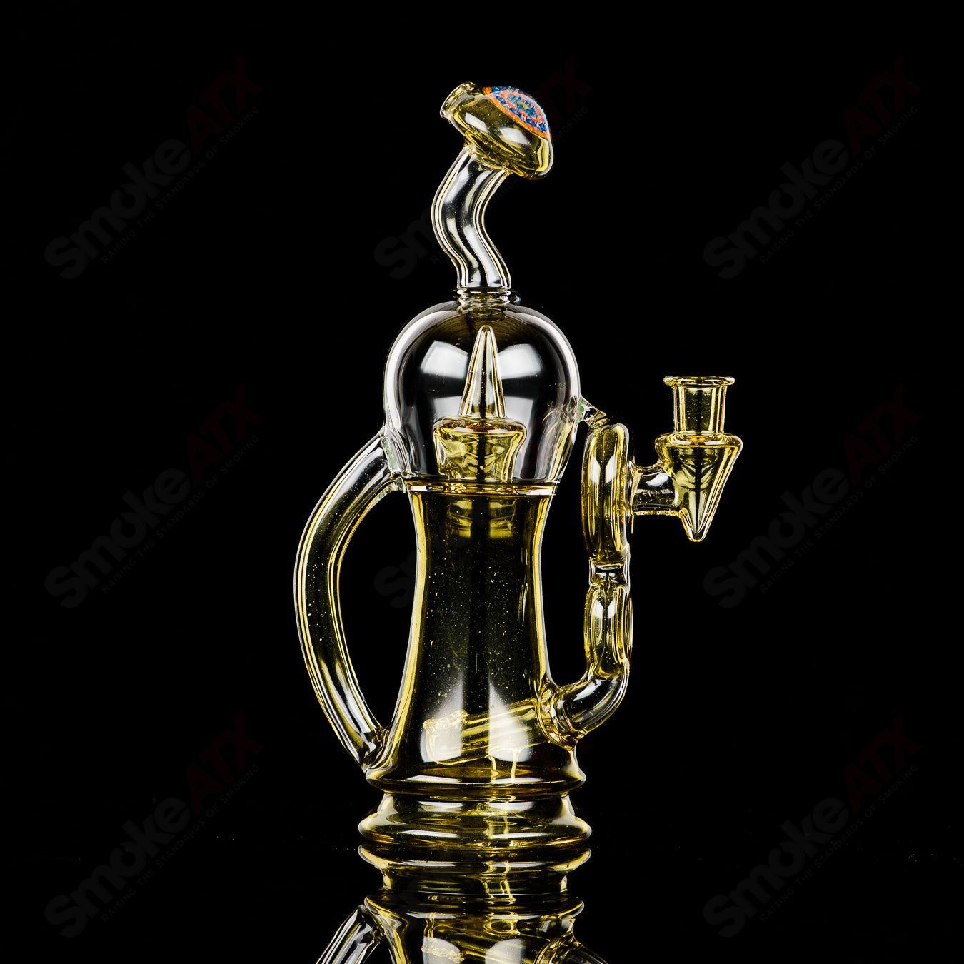 Syzygy Bubble Dumper Recycler - Reed Glass - Smoke ATX