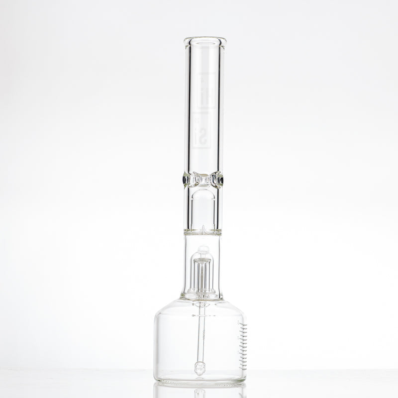 HiSi Glass 17" 50x5 Beaker Mushroom Perc - Smoke ATX