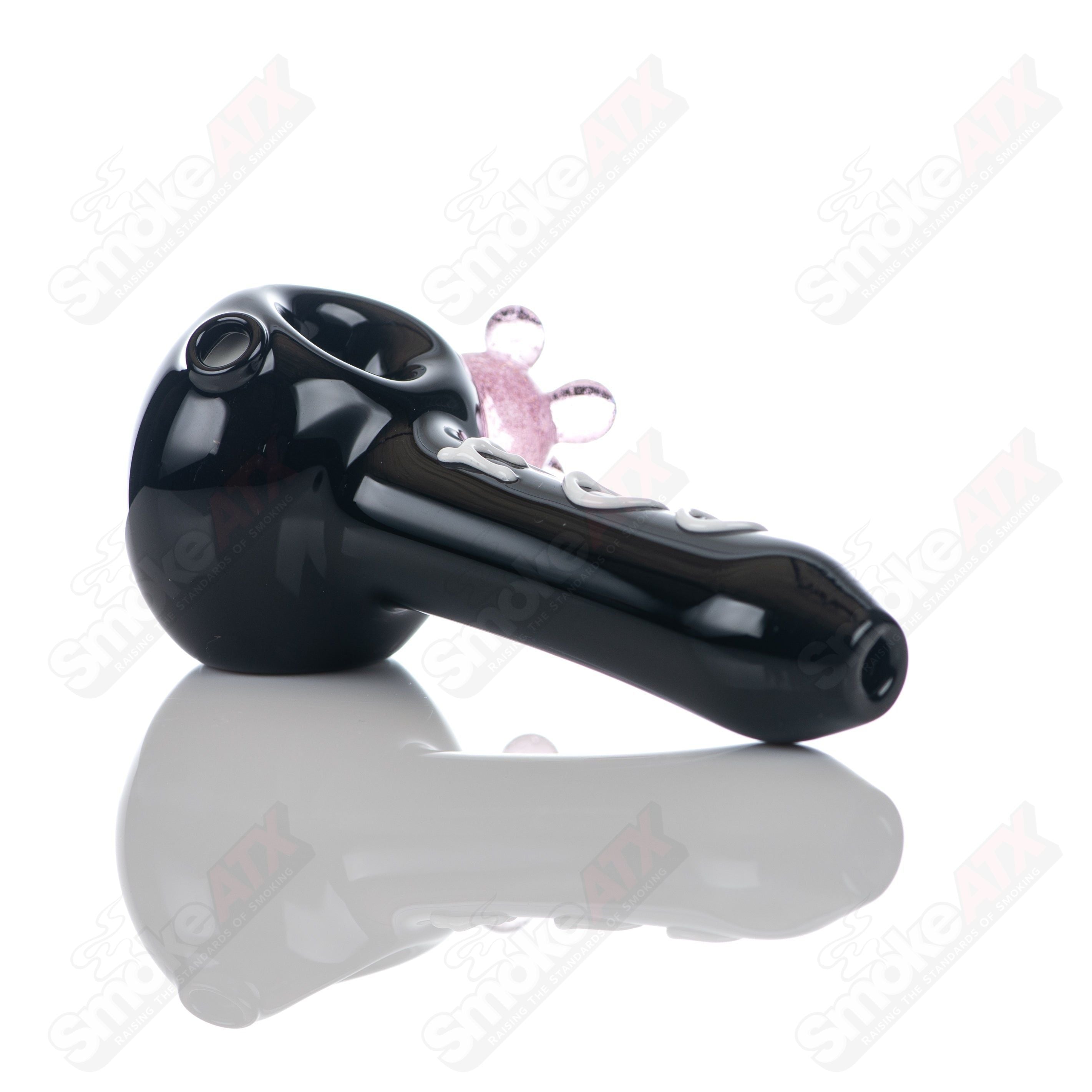 Black Cow Print Spoon Pipe Adventures In Glass Blowing - Smoke ATX