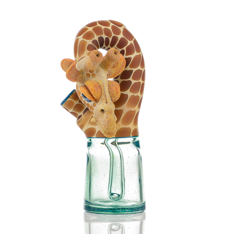 Giraffe Bent Kneck Bottle Rig Robertson Glass Honey Badger & - Smoke ATX