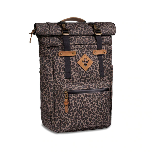 REVELRY SUPPLY THE DRIFTER - ROLLTOP BACKPACK - LEOPARD - Smoke ATX
