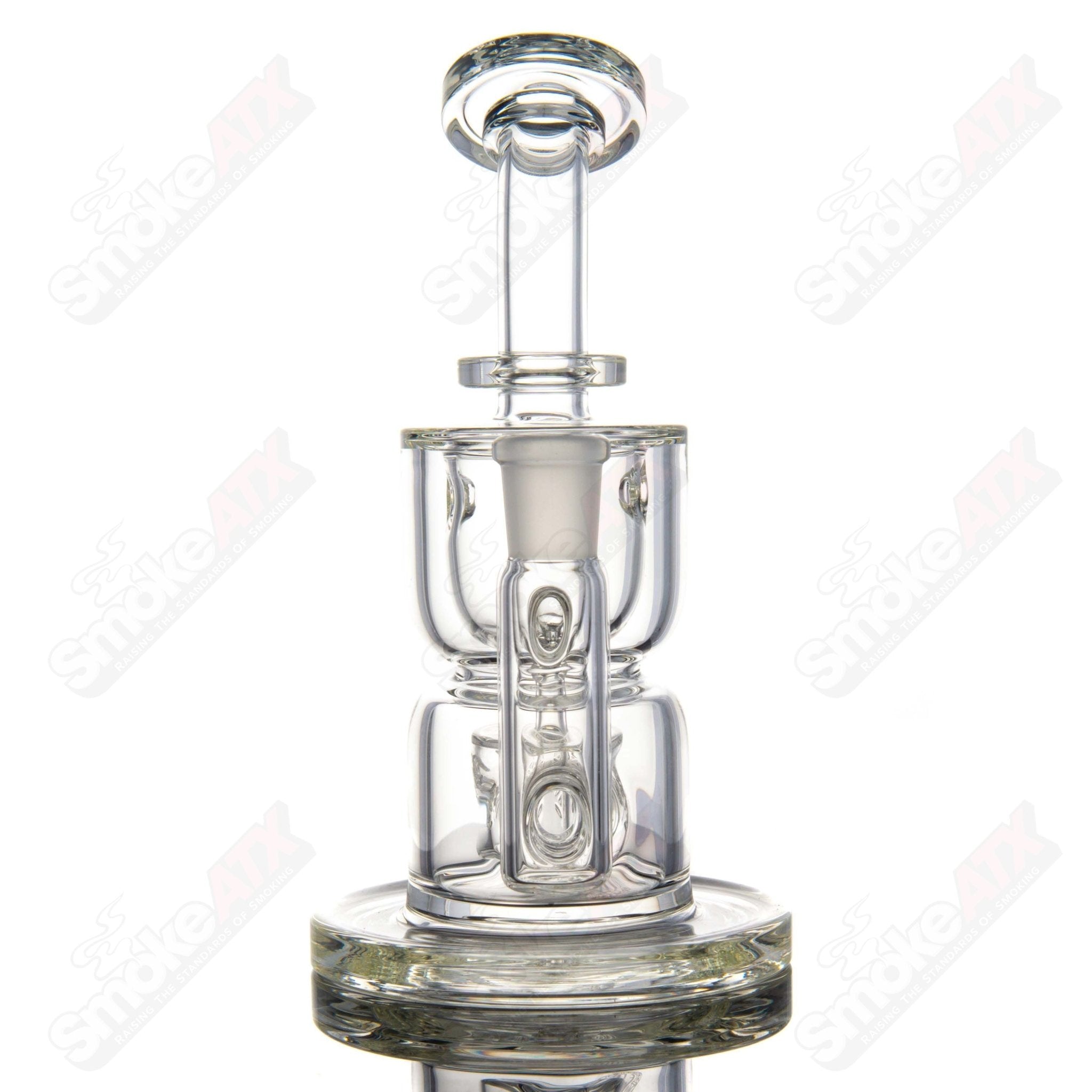 Clear Hourglass Taurus Incycler Fat Boy Glass - Smoke ATX
