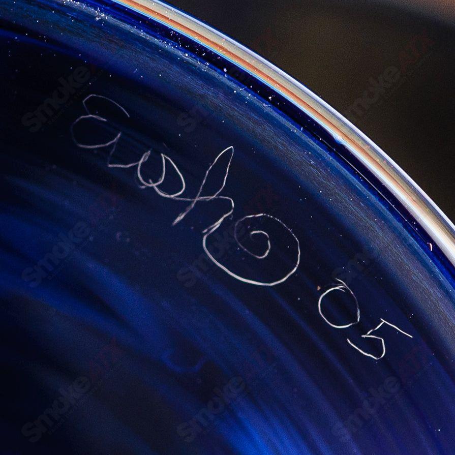 Cobalt Wig Wag Footed Sherry Glass Eusheen (2005) - Smoke ATX