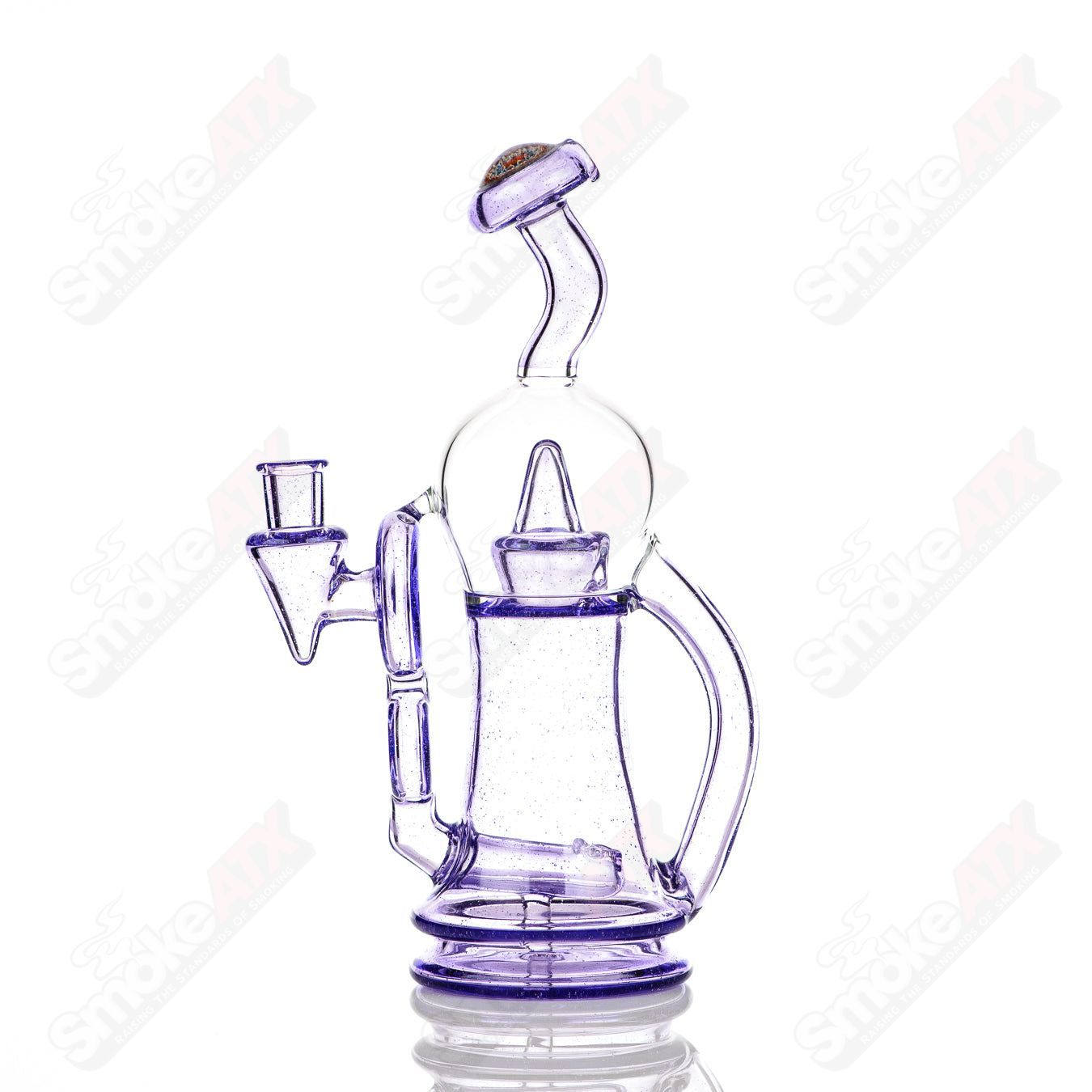 Colored Bubble Dumper Reed Glass - Smoke ATX