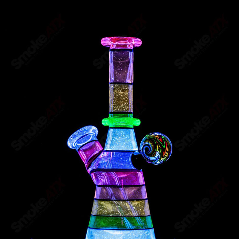 #4 14mm UV Secret Rainbow Mini Tube Dustorm Glass