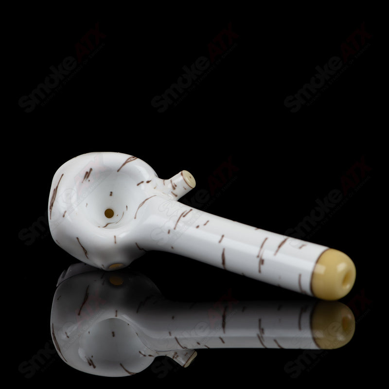 #1 Birch Skull Spoon Foster Glass