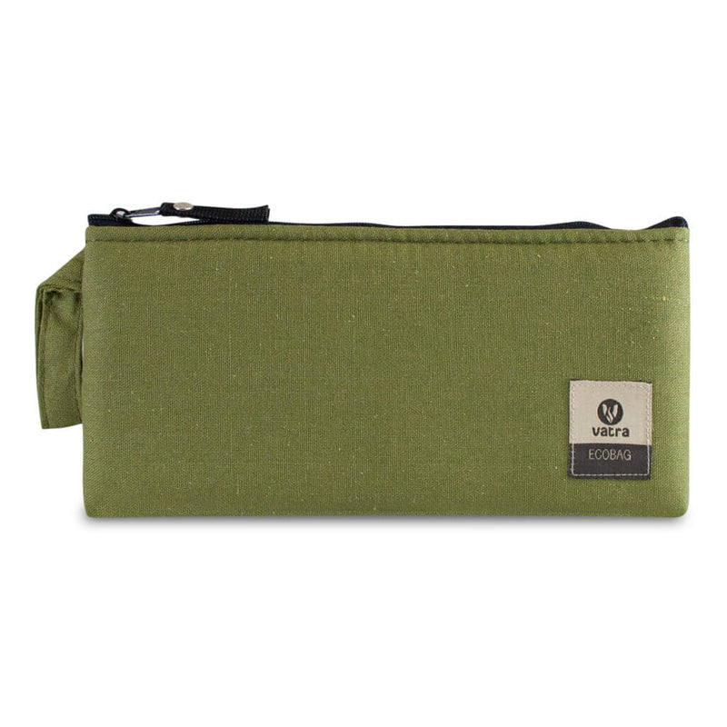 Vatra Bags Green Hemp V24 8” Zip Pouch - Smoke ATX