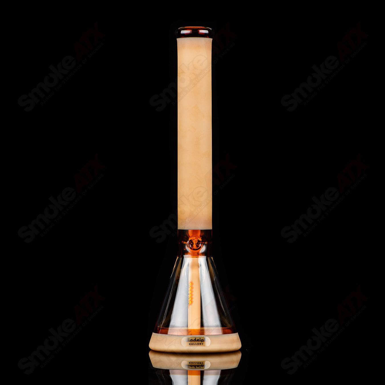 Full Color Frosted Honeycomb Series Beaker Illadelph - Smoke ATX