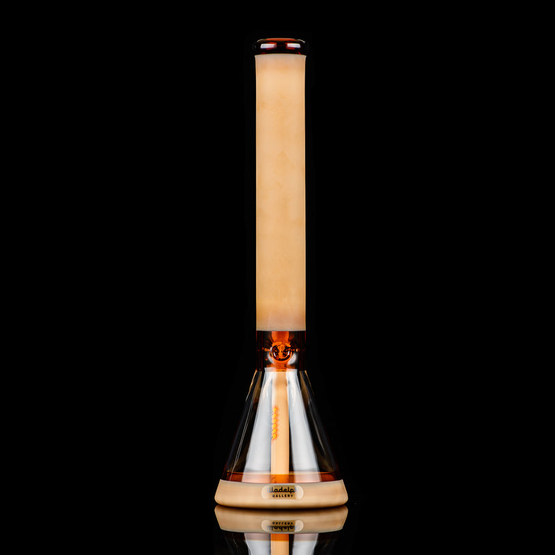 Full Color Frosted Honeycomb Series Beaker Illadelph - Smoke ATX