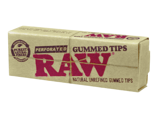 Perforated Gummed Tips Raw - Smoke ATX