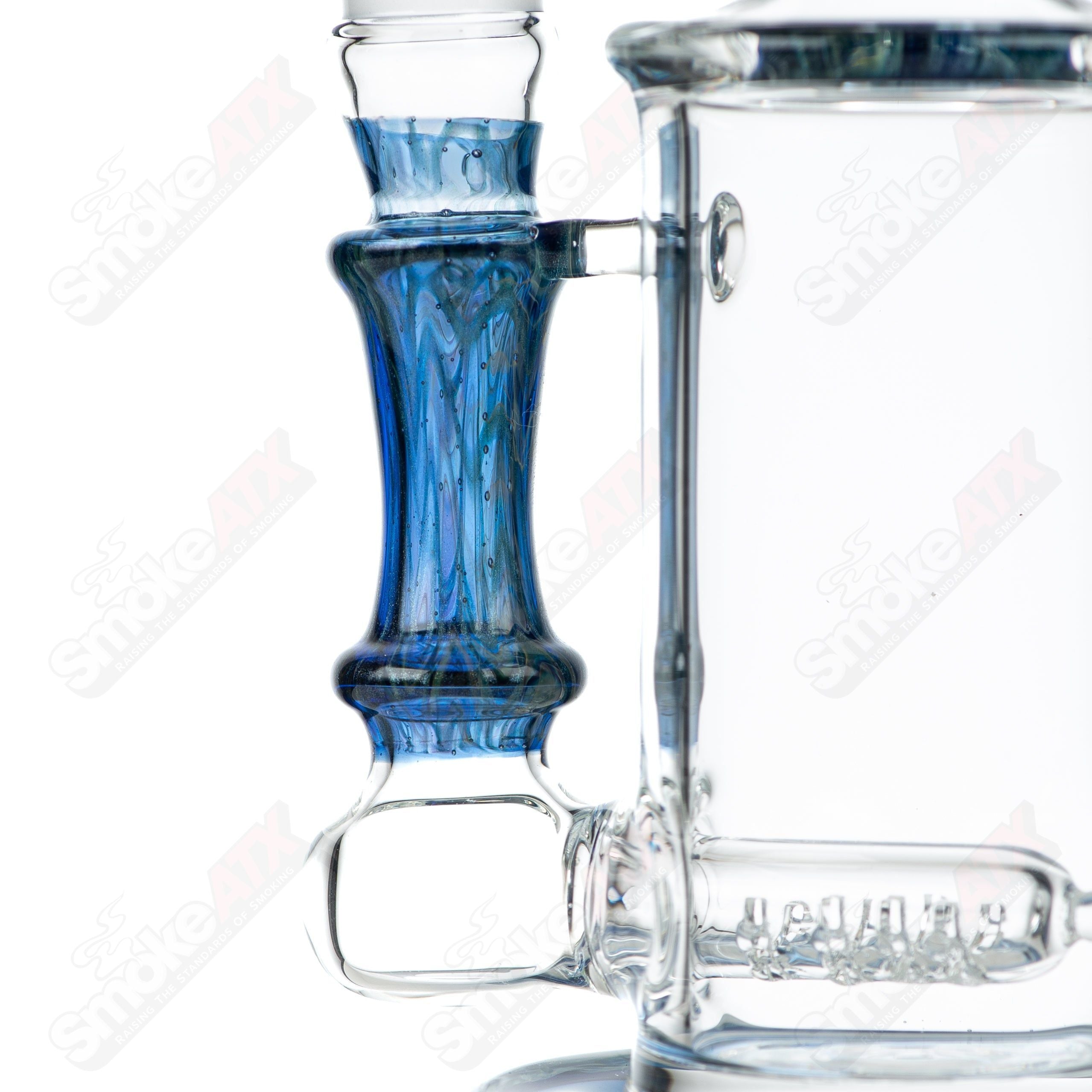 #1 18mm 50mm Wrap n Rake Inline Tube Tagle Glass - Smoke ATX
