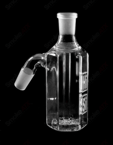 14mm Hex V Arm Ashcatcher HiSi Glass - Smoke ATX