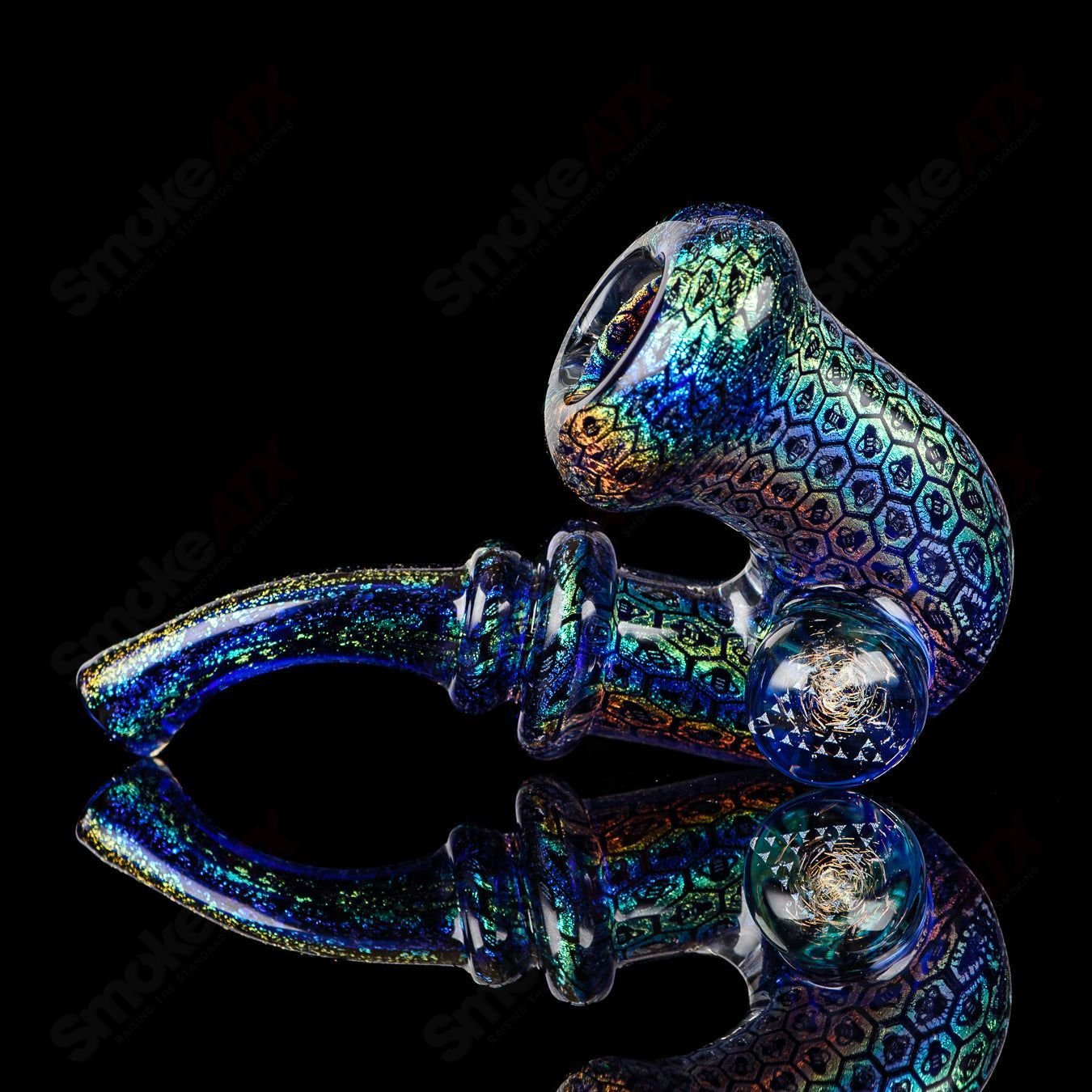 Dichro Bee Imagery Sherlock by OG Tubes & JMass - Smoke ATX