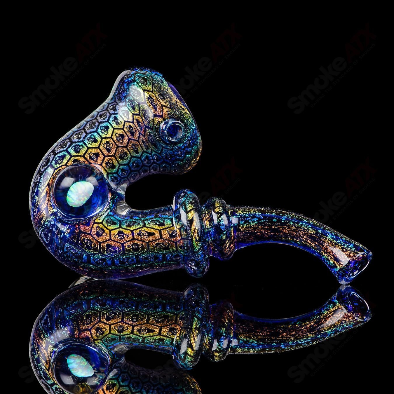 Dichro Bee Imagery Sherlock by OG Tubes & JMass - Smoke ATX