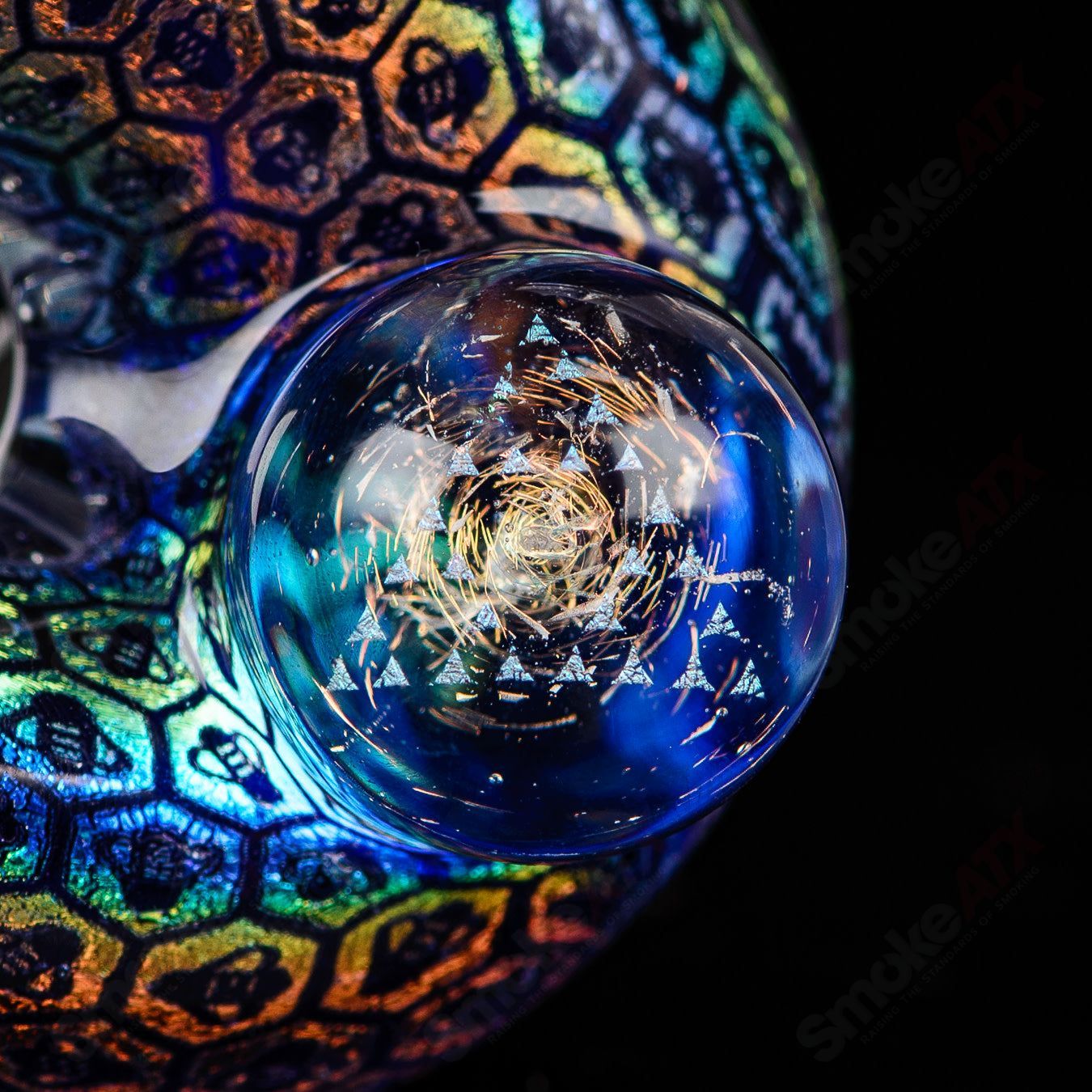 Dichro Bee Imagery Sherlock by OG Tubes & JMass - Smoke ATX