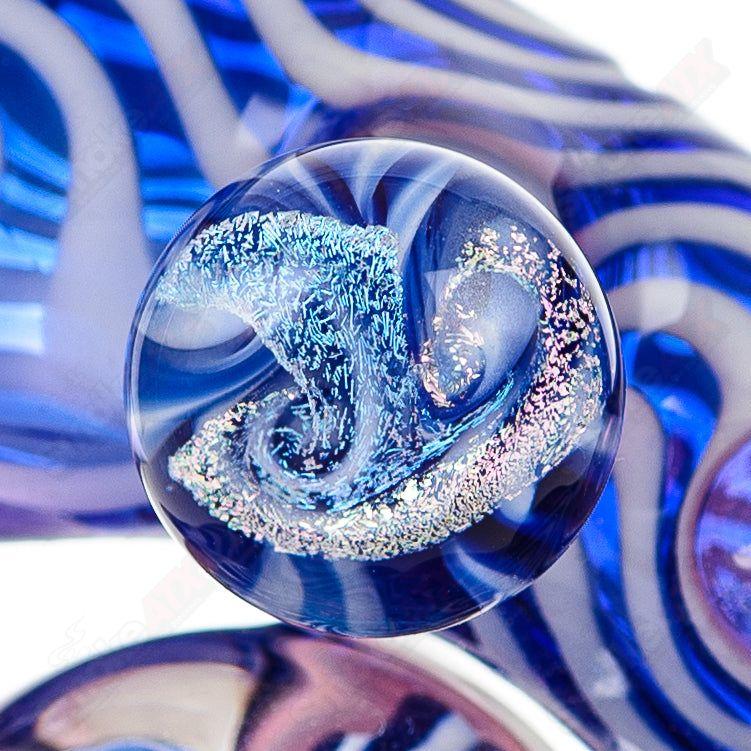 Sherlock (Cobalt Blue/Star White/Royal Jelly) Galactic Glass x SALT - Smoke ATX