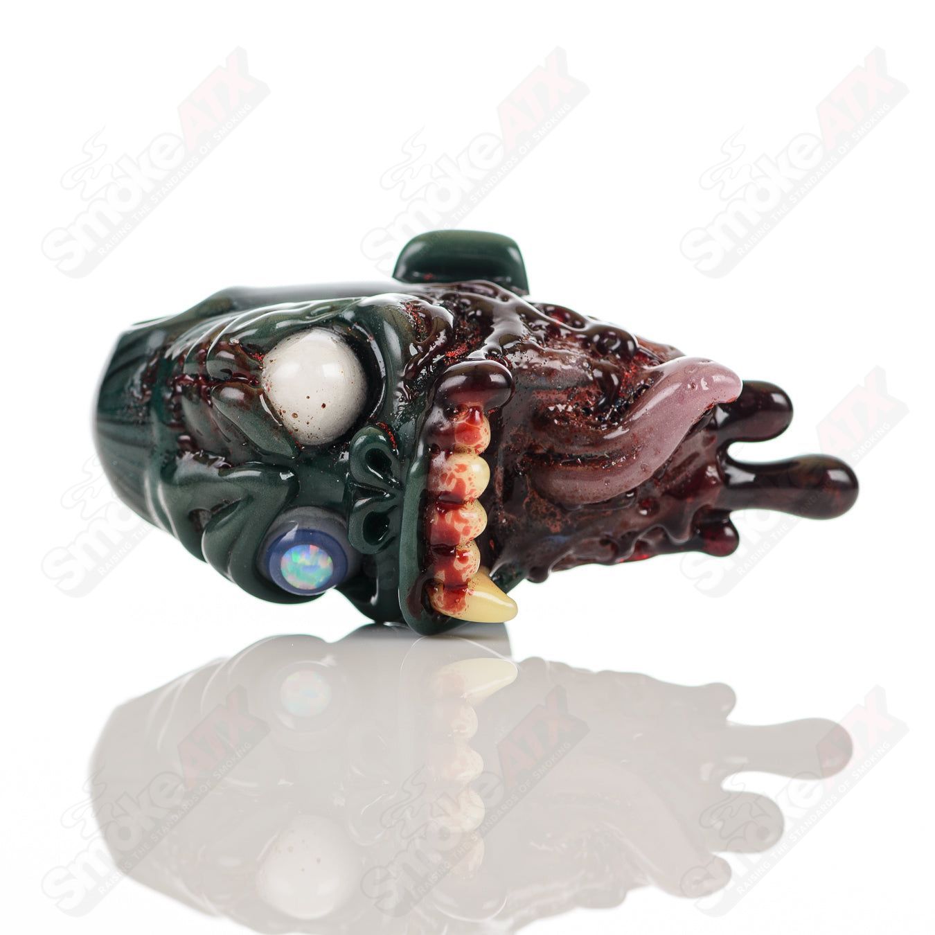 Ripped Jaw Pendant Firefly x Ghost Glass - Smoke ATX