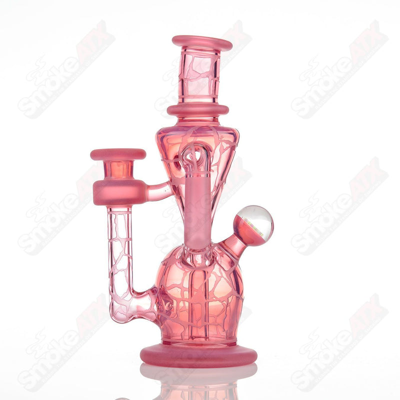 Telemagenta Single Color Double Up Rig Rooster Glass - Smoke ATX