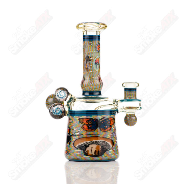 Coiled Latticello Milli Rig Conversion Glass x Boehme #1 - Smoke ATX