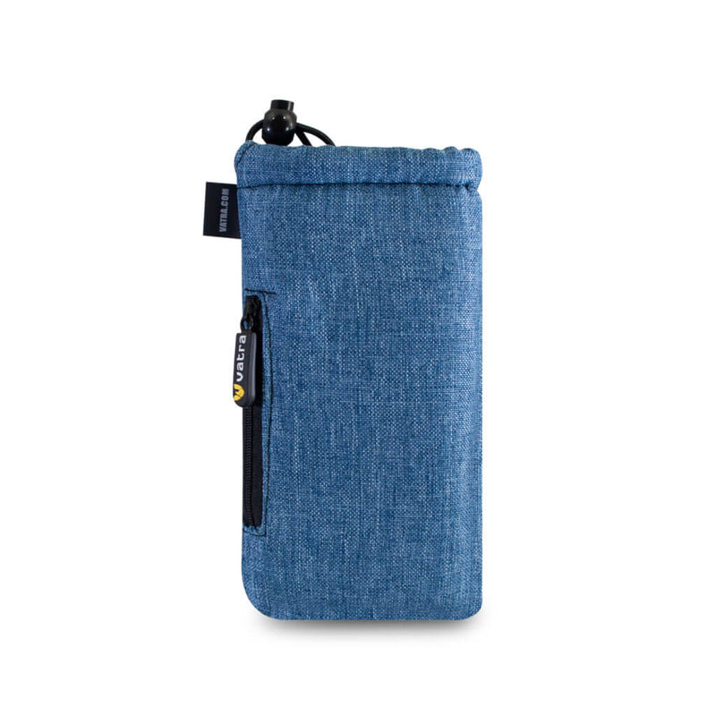 Vatra Bags Woven Blue V23 7” Zip Draw Pouch - Smoke ATX
