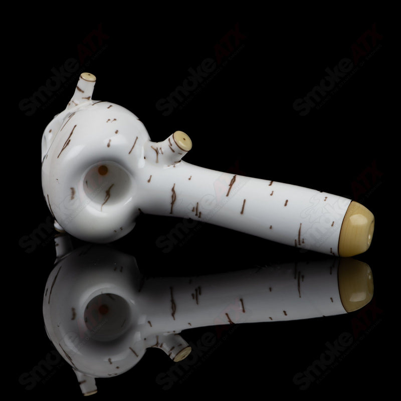#2 Birch Skull Spoon Foster Glass