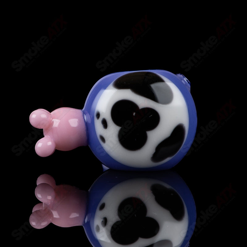 Purple Cow Print Spoon Pipe Adventures In Glass Blowing - Smoke ATX