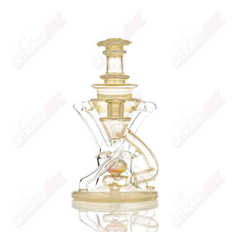 10mm V2 Double Up  Experimental Watermelon Recycler Cerio Glass - Smoke ATX