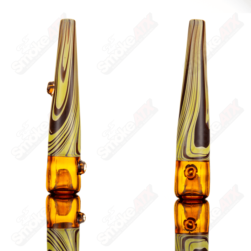 Large Wood  Grain Chillum Chad G - Smoke ATX