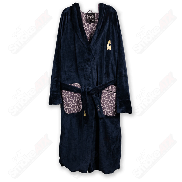 Black Robe W/ Giraffe Print Matt Robertson Glass Black Large - Smoke ATX