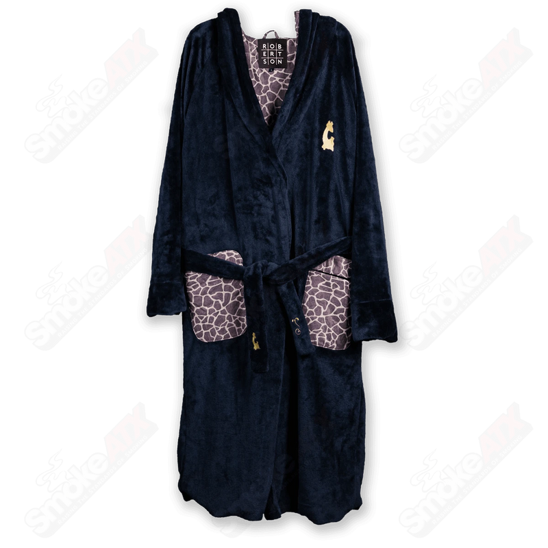Black Robe W/ Giraffe Print Matt Robertson Glass Black Large - Smoke ATX