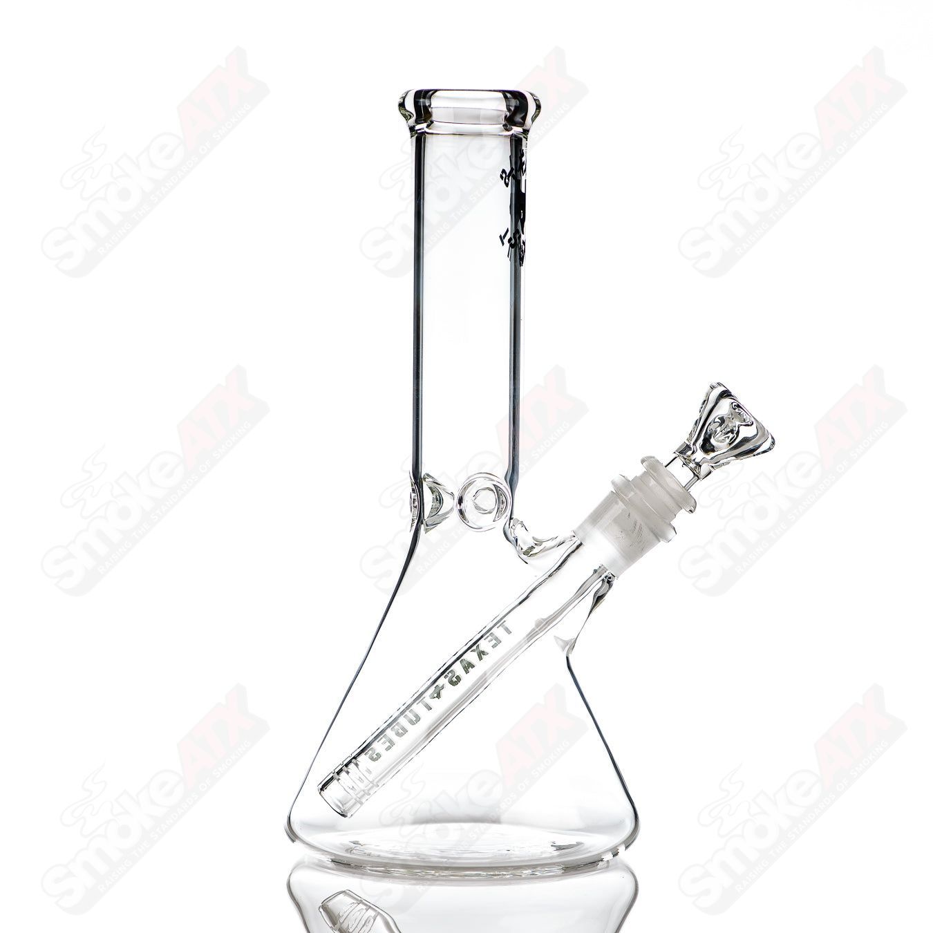 10in 14mm Beaker Texas Tubes - Smoke ATX