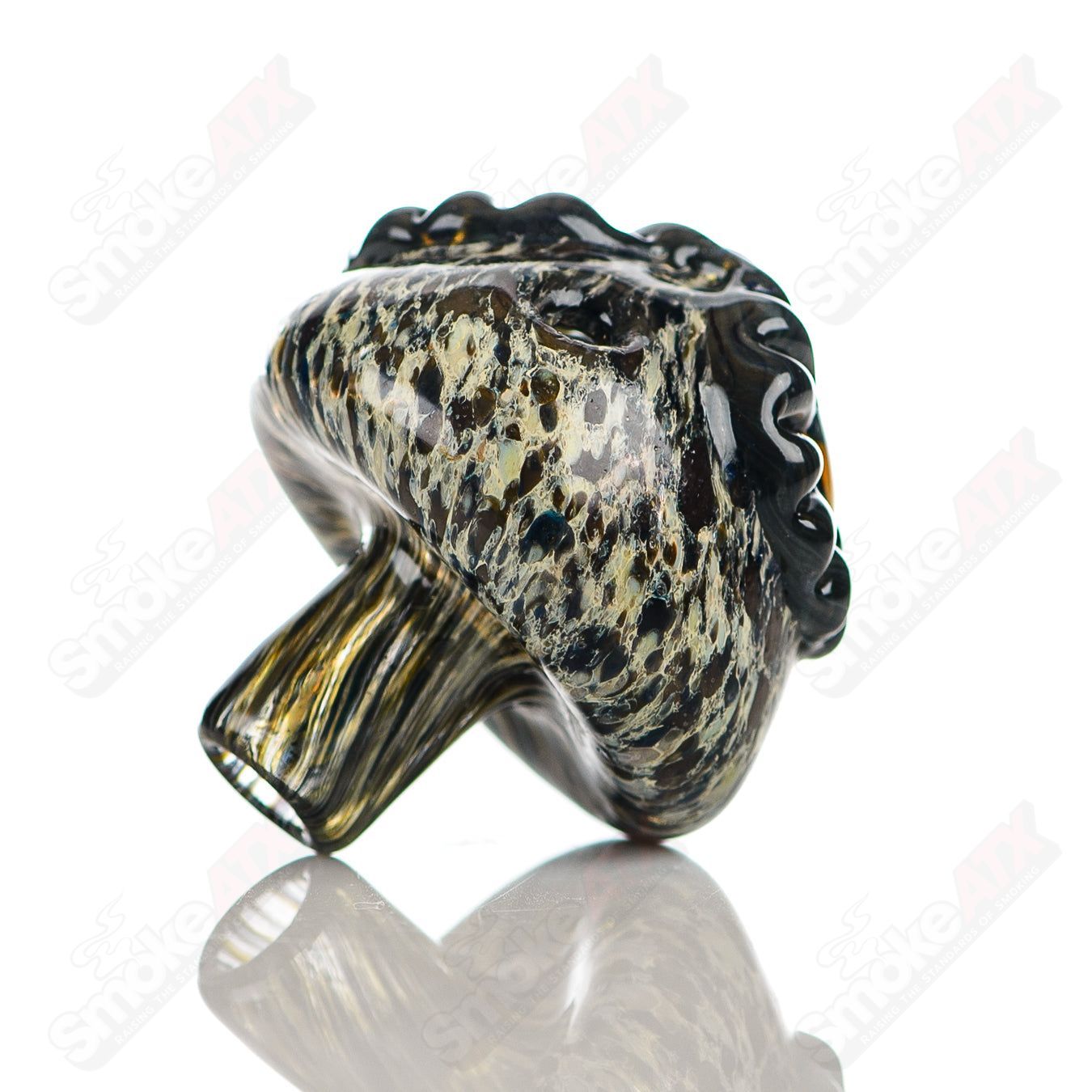 #8 Spotted Owl Carb Cap Four Winds Flameworks - Smoke ATX
