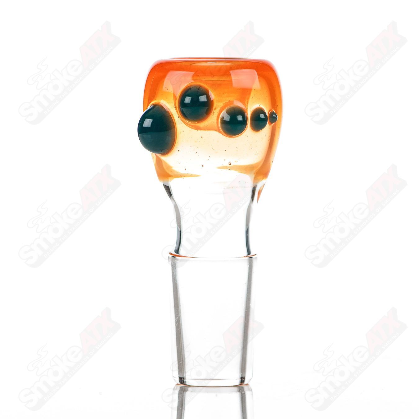 #20 18mm Full Color Push Slide Bowl Dustorm Glass - Smoke ATX
