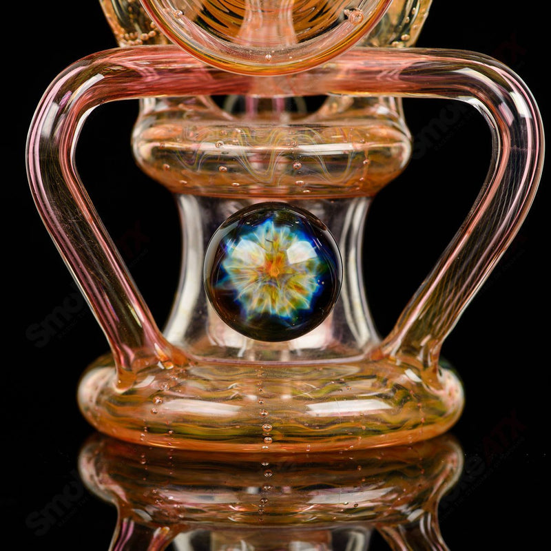 Double Doughnut Fumed Recycler Kaliber Glass - Smoke ATX
