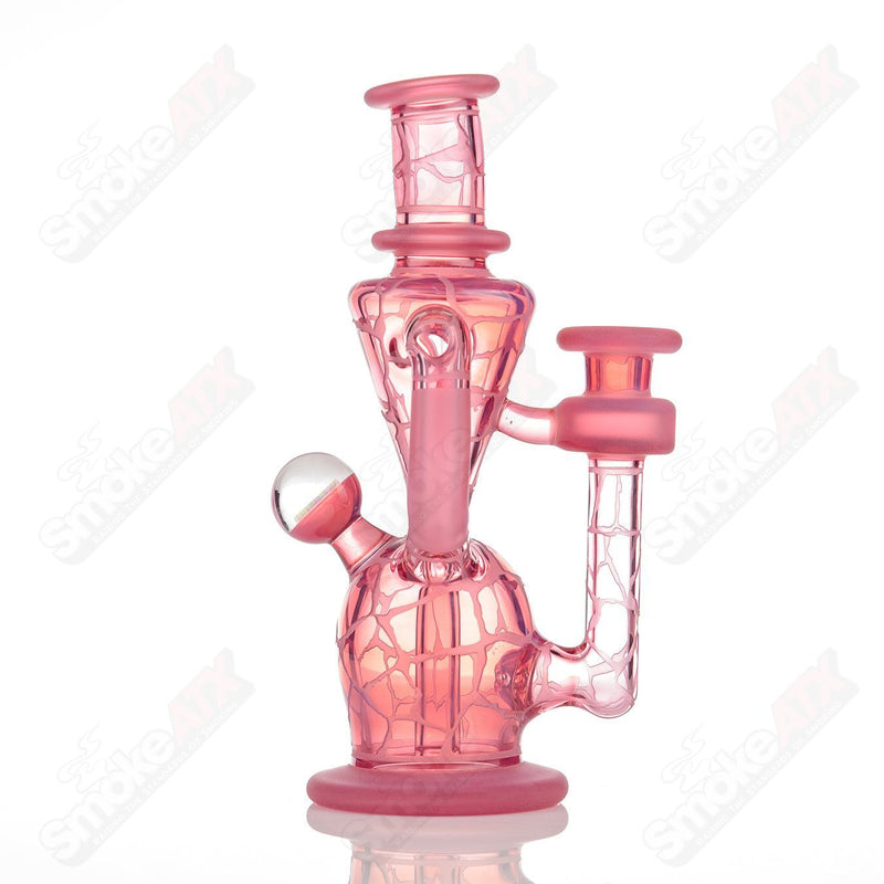 Telemagenta Single Color Double Up Rig Rooster Glass - Smoke ATX