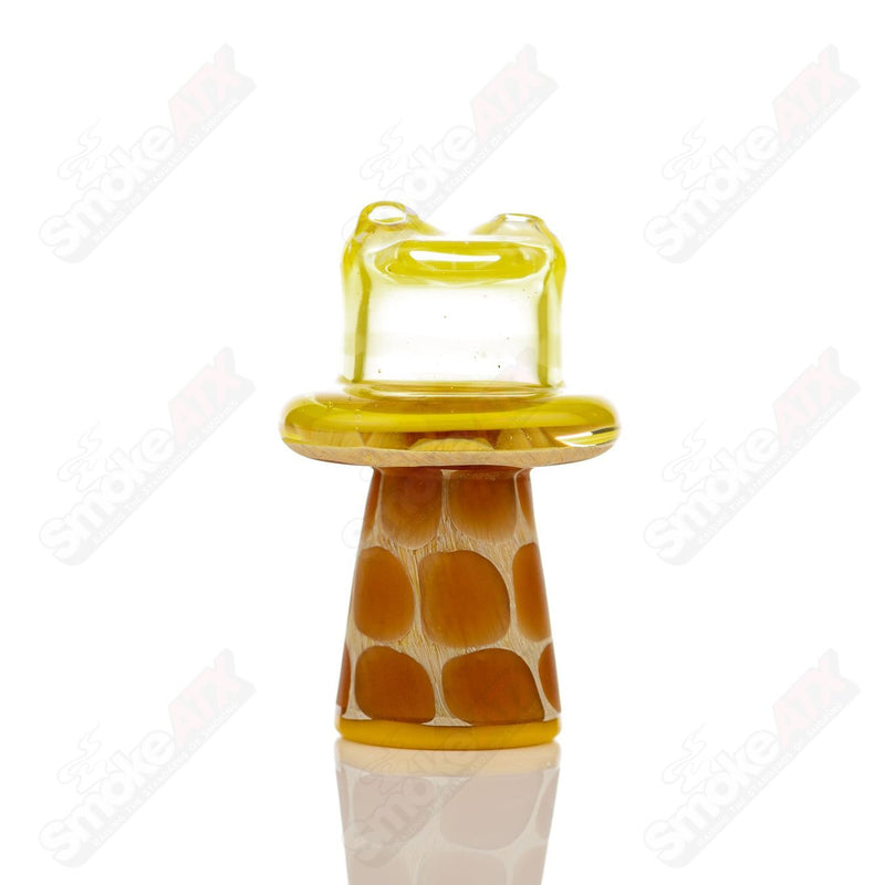 Yellow Giraffe Spinner Cap w Pearl Robertson Glass - Smoke ATX