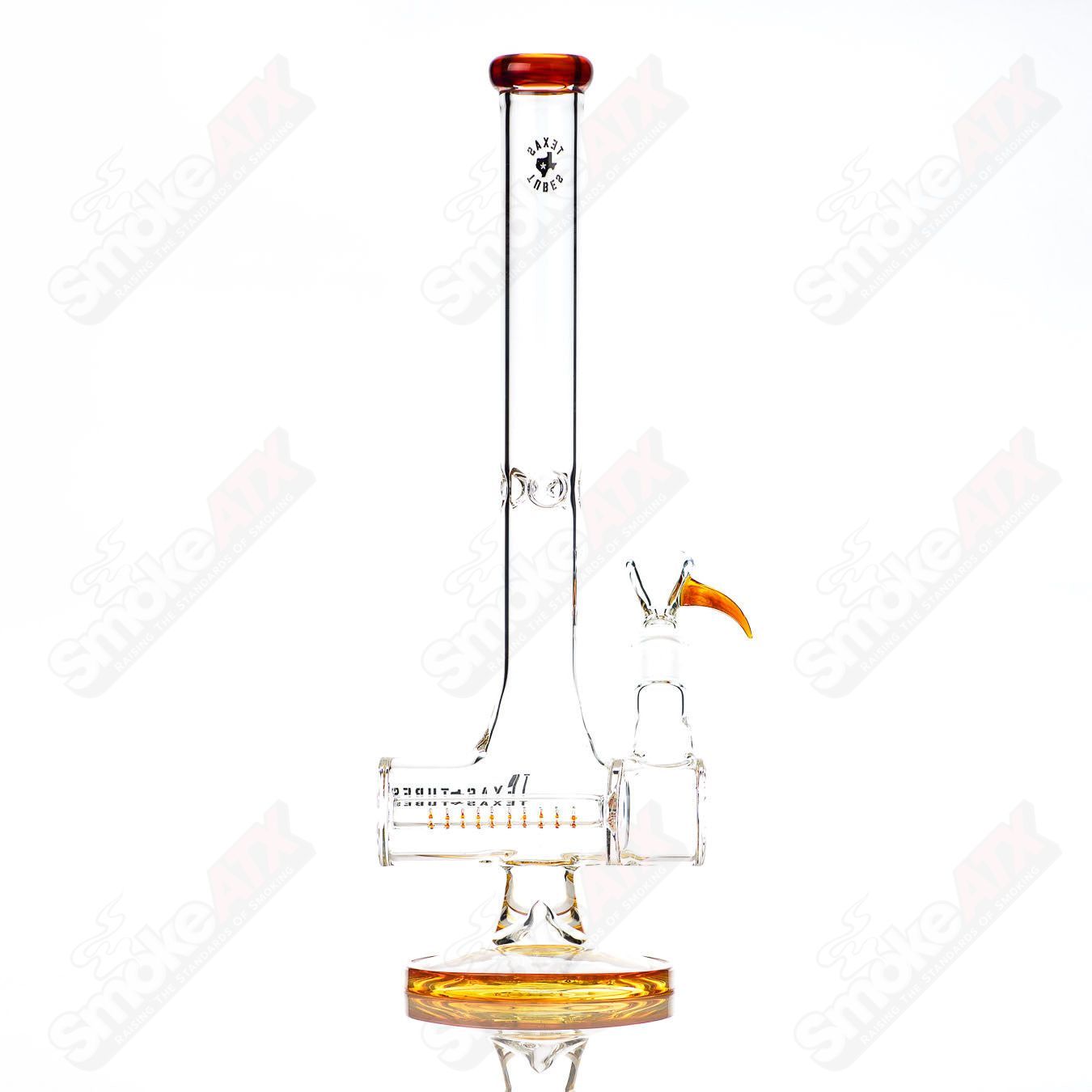17in 18mm Inline  (Amber Purple) Texas Tubes - Smoke ATX